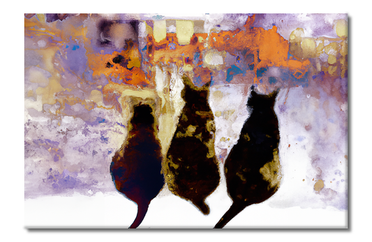 Cats, Animal Life, Digital Art, Canvas Print, High Quality Image, For Home Decor & Interior Design