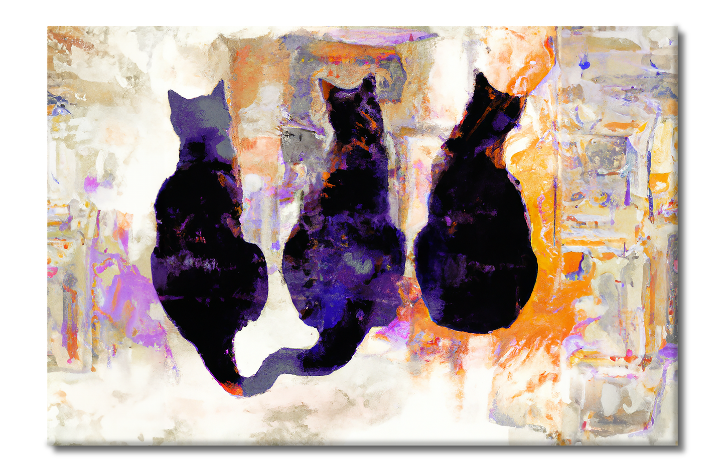 Cats, Animal Life, Digital Art, Canvas Print, High Quality Image, For Home Decor & Interior Design