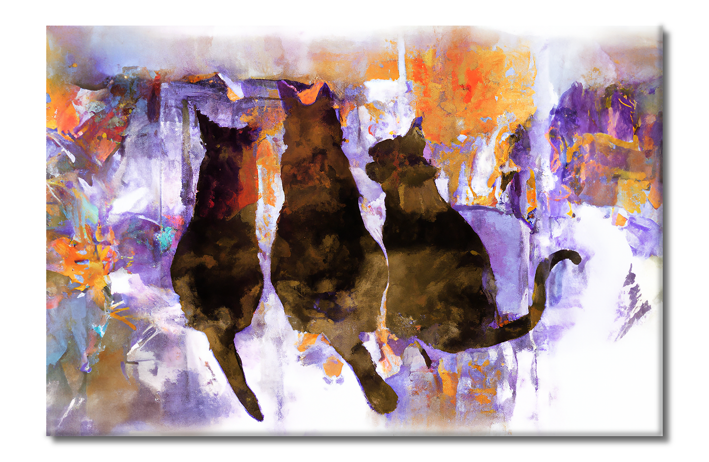 Cats, Animal Life, Digital Art, Canvas Print, High Quality Image, For Home Decor & Interior Design