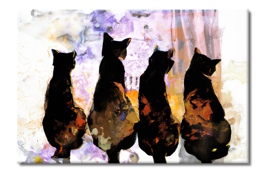 Cats, Animal Life, Digital Art, Canvas Print, High Quality Image, For Home Decor & Interior Design