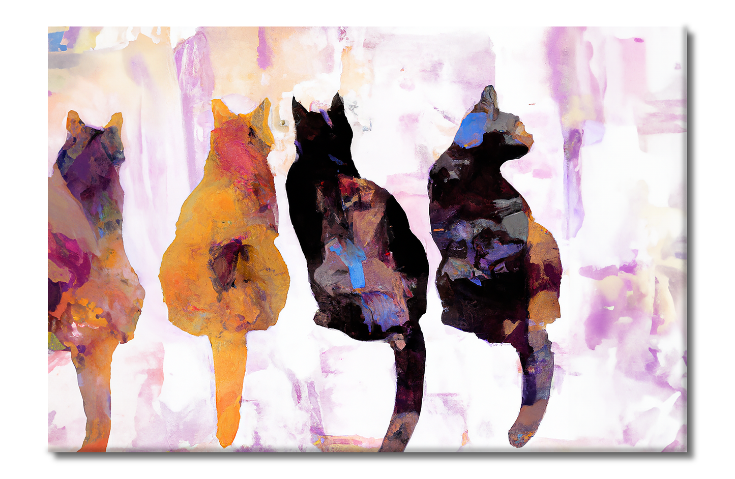 Cats, Animal Life, Digital Art, Canvas Print, High Quality Image, For Home Decor & Interior Design