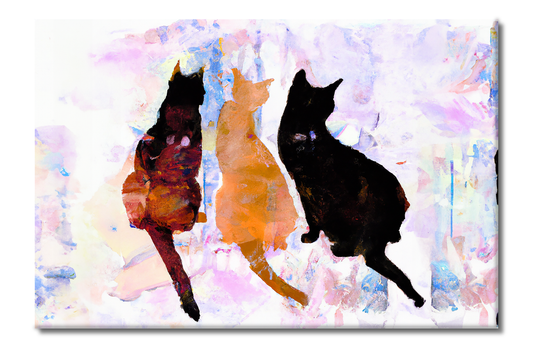 Cats, Animal Life, Digital Art, Canvas Print, High Quality Image, For Home Decor & Interior Design