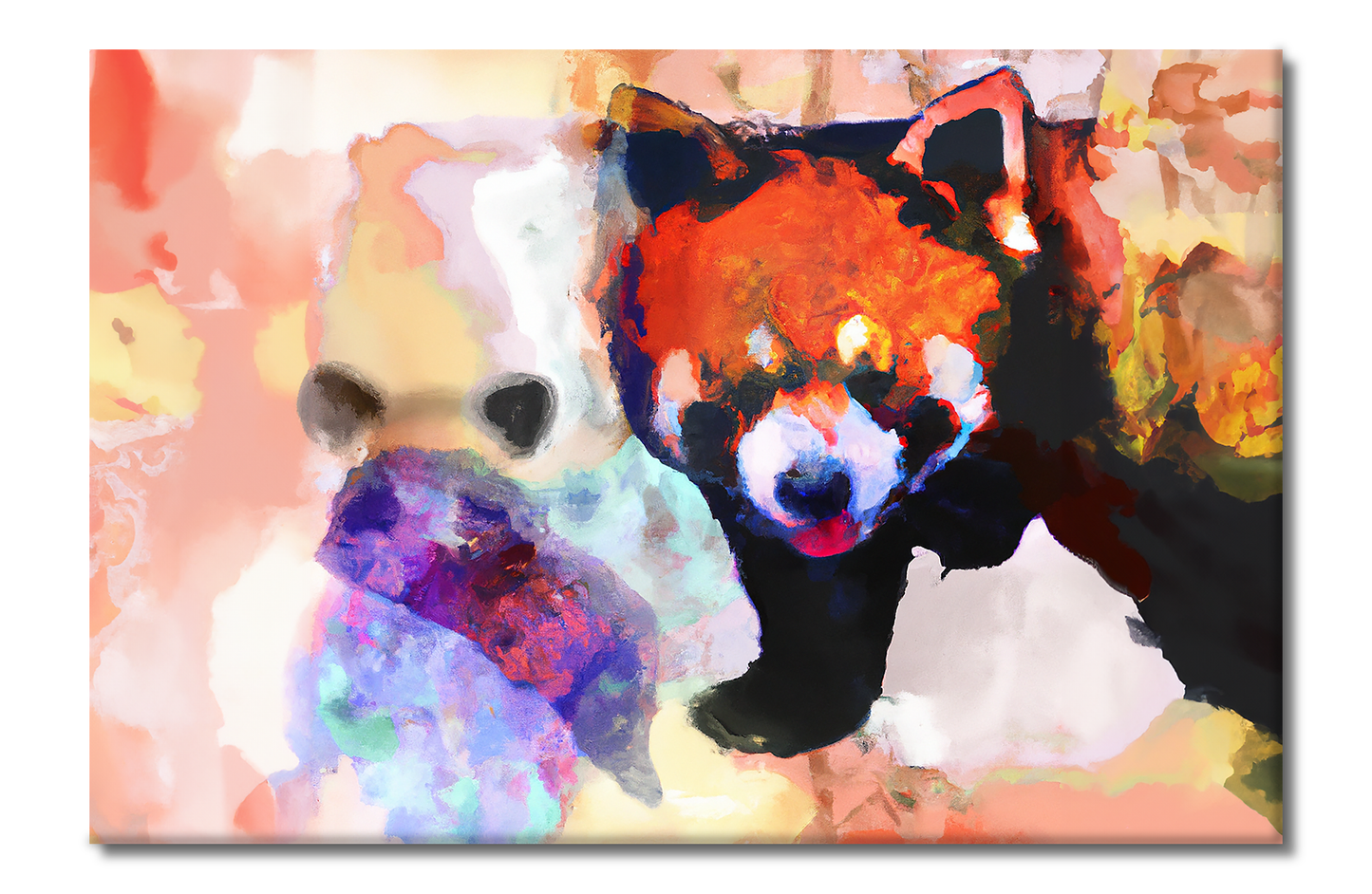 Red Panda, Animal Life, Digital Art, Canvas Print, High Quality Image, For Home Decor & Interior Design