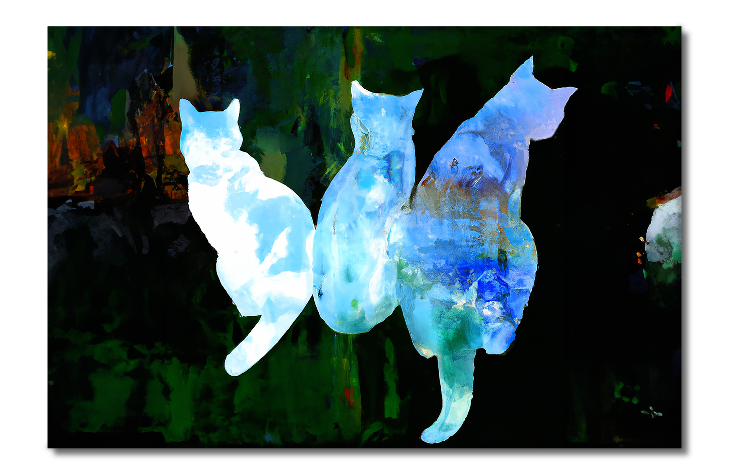 Cats, Animal Life, Digital Art, Canvas Print, High Quality Image, For Home Decor & Interior Design