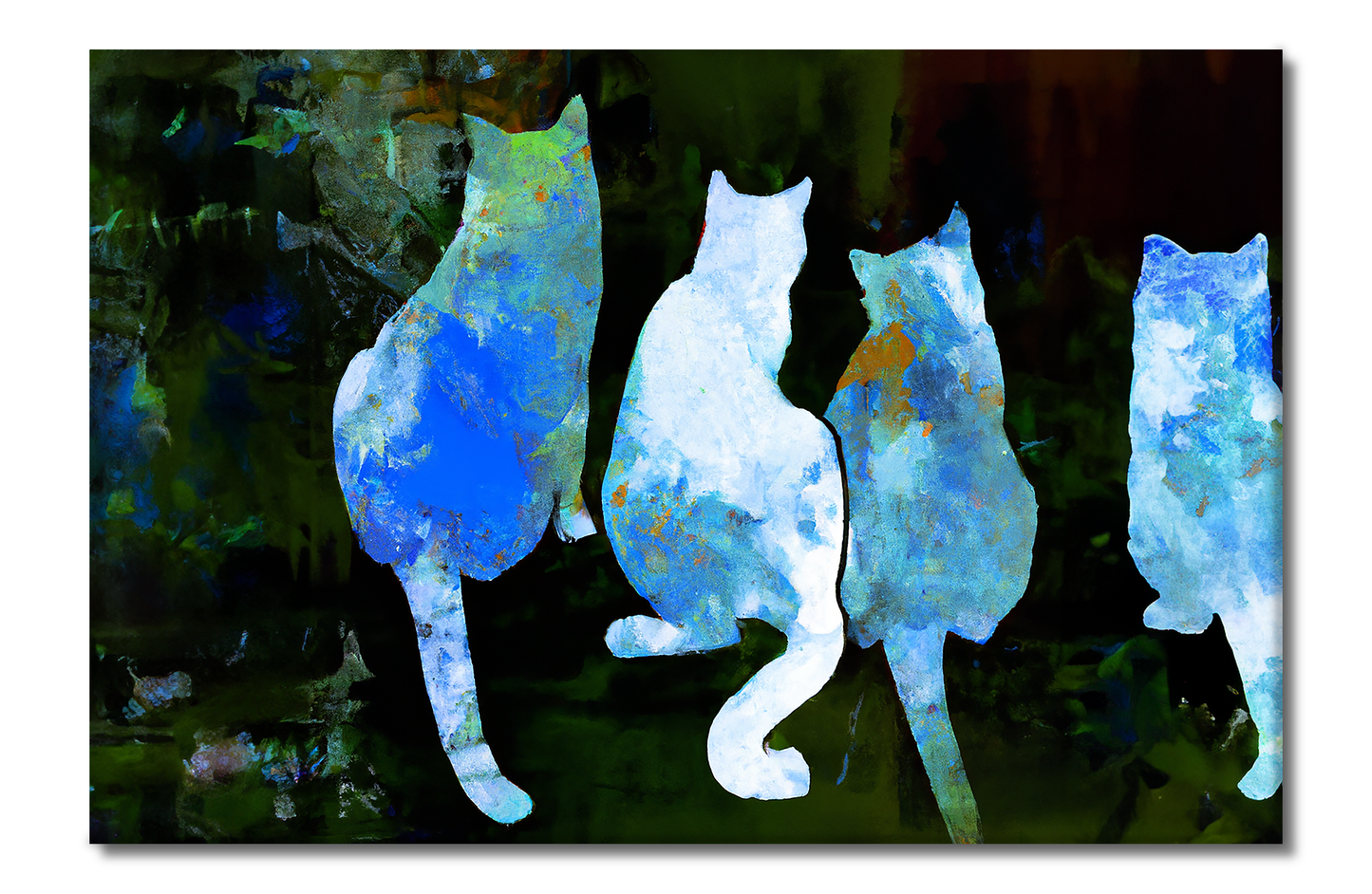 Cats, Animal Life, Digital Art, Canvas Print, High Quality Image, For Home Decor & Interior Design