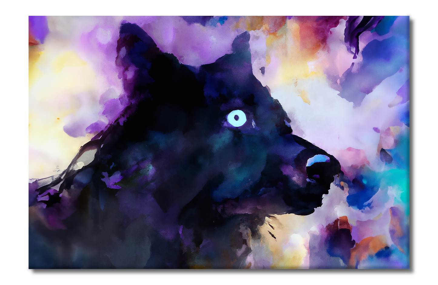 Lone Wolf, Animal Life, Digital Art, Canvas Print, High Quality Image, For Home Decor & Interior Design