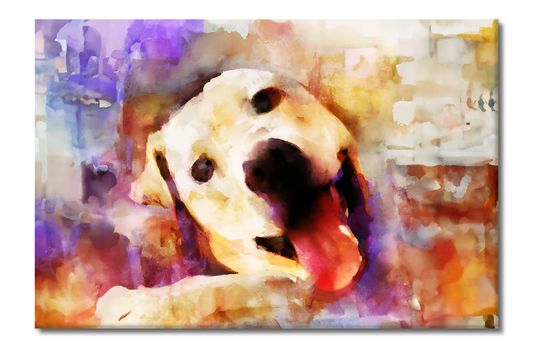 Lucky Dog, Animal Life, Digital Art, Canvas Print, High Quality Image, For Home Decor & Interior Design
