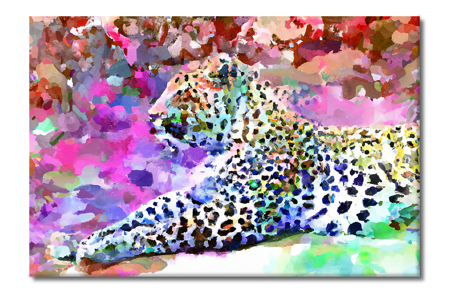 Leopard, Animal Life, Digital Art, Canvas Print, High Quality Image, For Home Decor & Interior Design