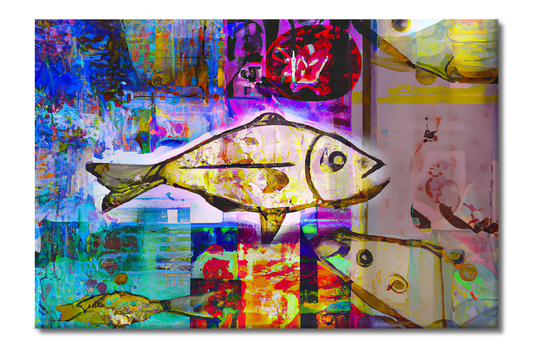 Fish, Animal Life, Digital Art, Canvas Print, High Quality Image, For Home Decor & Interior Design