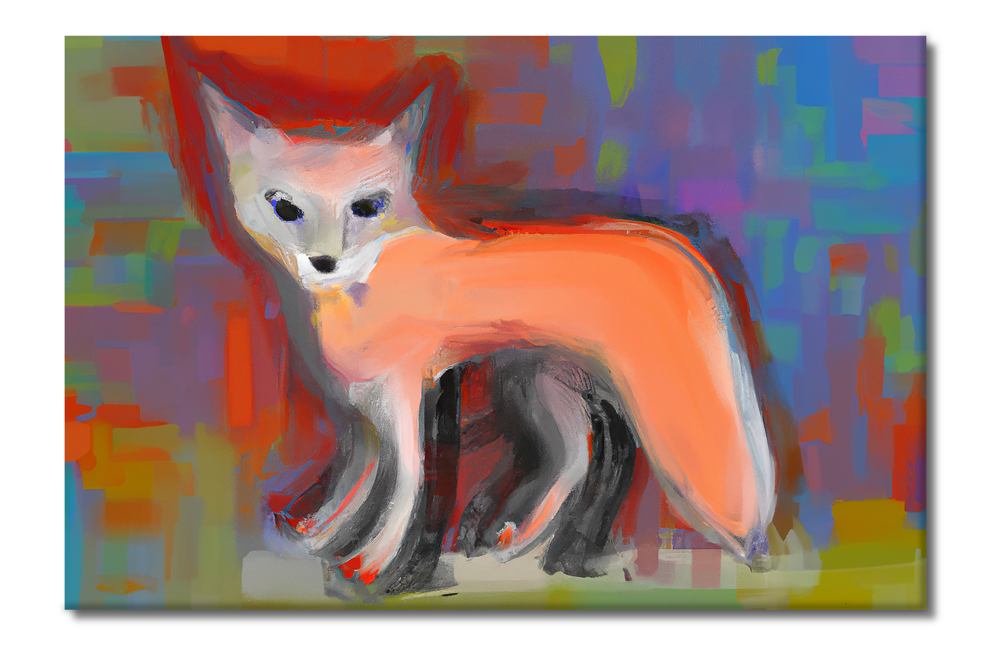 Red Fox, Animal Life, Digital Art, Canvas Print, High Quality Image, For Home Decor & Interior Design