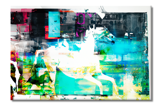 Horse, Animal Life, Abstract, Digital Art, Canvas Print, High Quality Image, For Home Decor & Interior Design