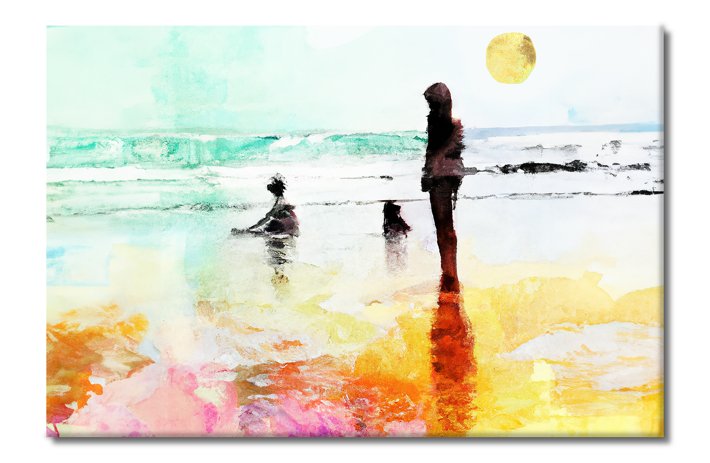 Beach Life, Digital Art, Canvas Print, High Quality Image, For Home Decor & Interior Design