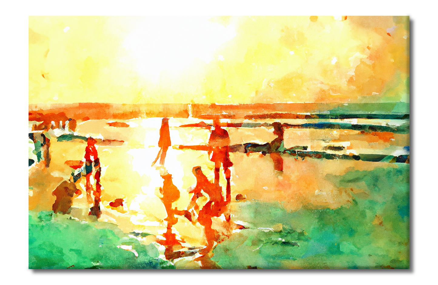 Beach Life, Digital Art, Canvas Print, High Quality Image, For Home Decor & Interior Design