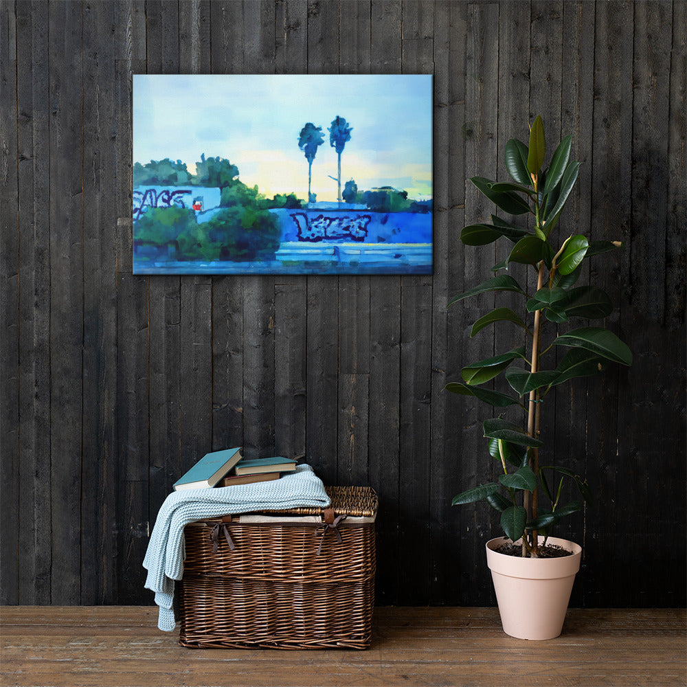 SoCal Scenery, Urban Vibes, Digital Art, Canvas Print, High Quality Image, For Home Decor & Interior Design