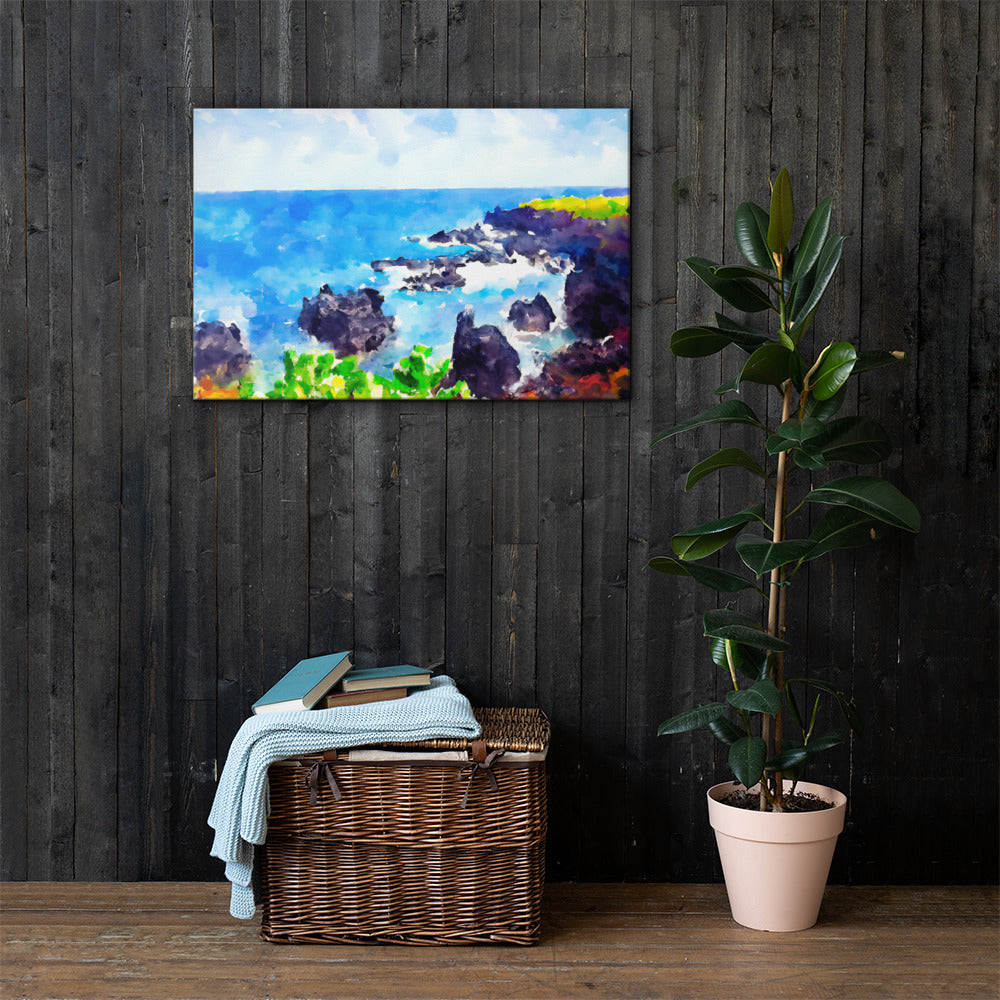 Hana Beach, Maui, Hawaii, Scenics, Digital Art, Canvas Print, High Quality Image, For Home Decor & Interior Design