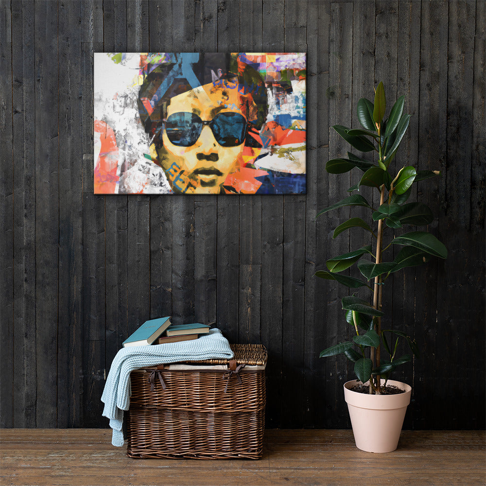 Portraits, Sunglasses, Digital Art, Canvas Print, High Quality Image, For Home Decor & Interior Design