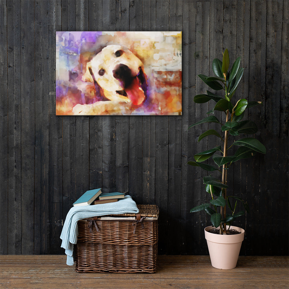 Lucky Dog, Animal Life, Digital Art, Canvas Print, High Quality Image, For Home Decor & Interior Design