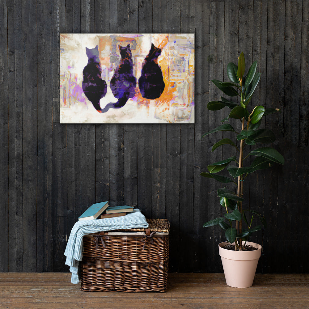 Cats, Animal Life, Digital Art, Canvas Print, High Quality Image, For Home Decor & Interior Design