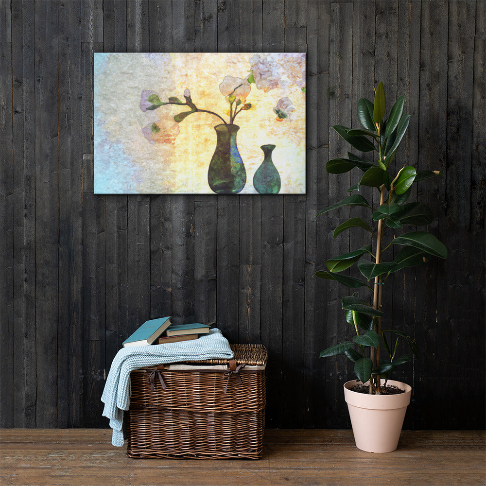 Flowers in Vase, Scenics, Digital Art, Canvas Print, High Quality Image, For Home Decor & Interior Design