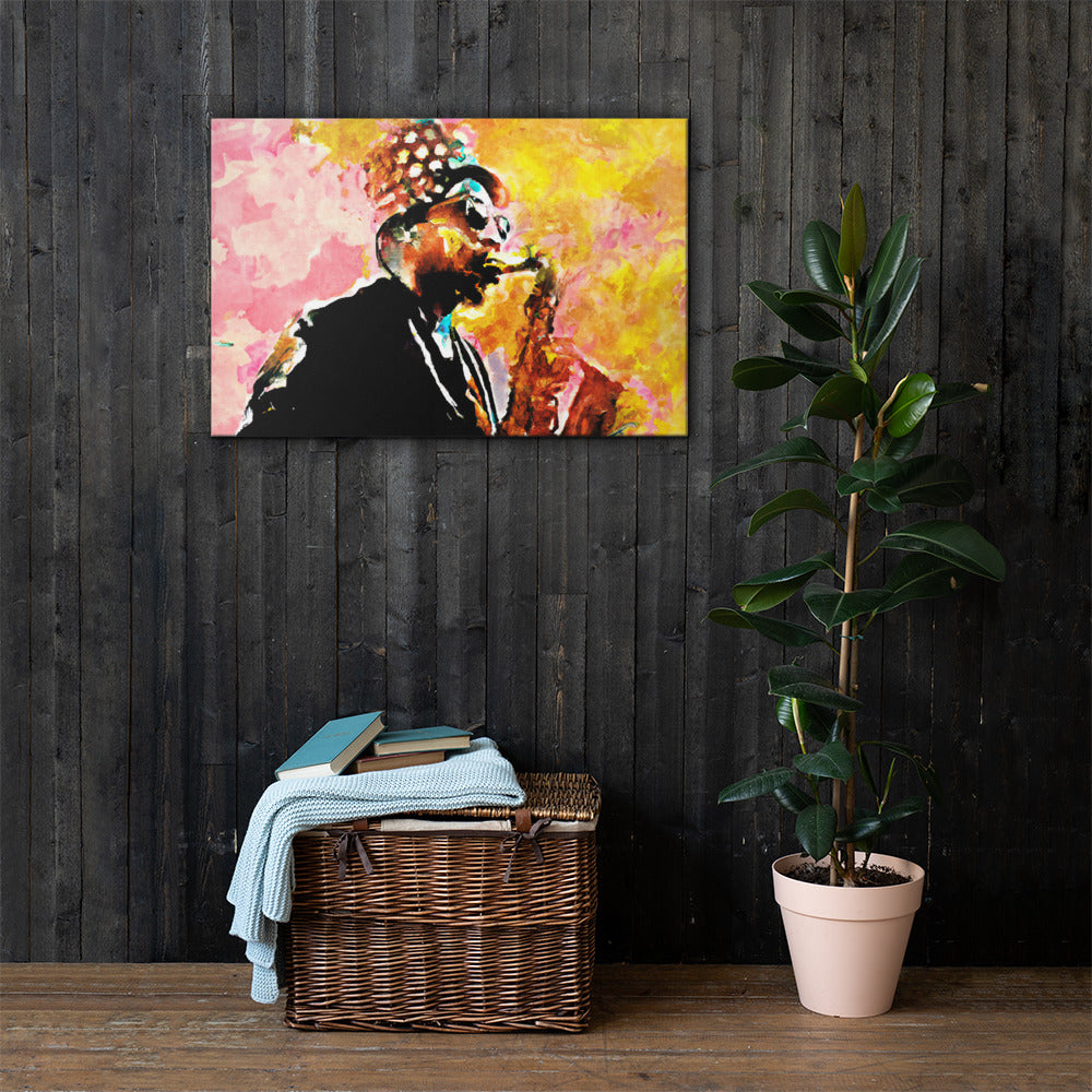 Saxophone Player, Portraits, Digital Art, Canvas Print, High Quality Image, For Home Decor & Interior Design