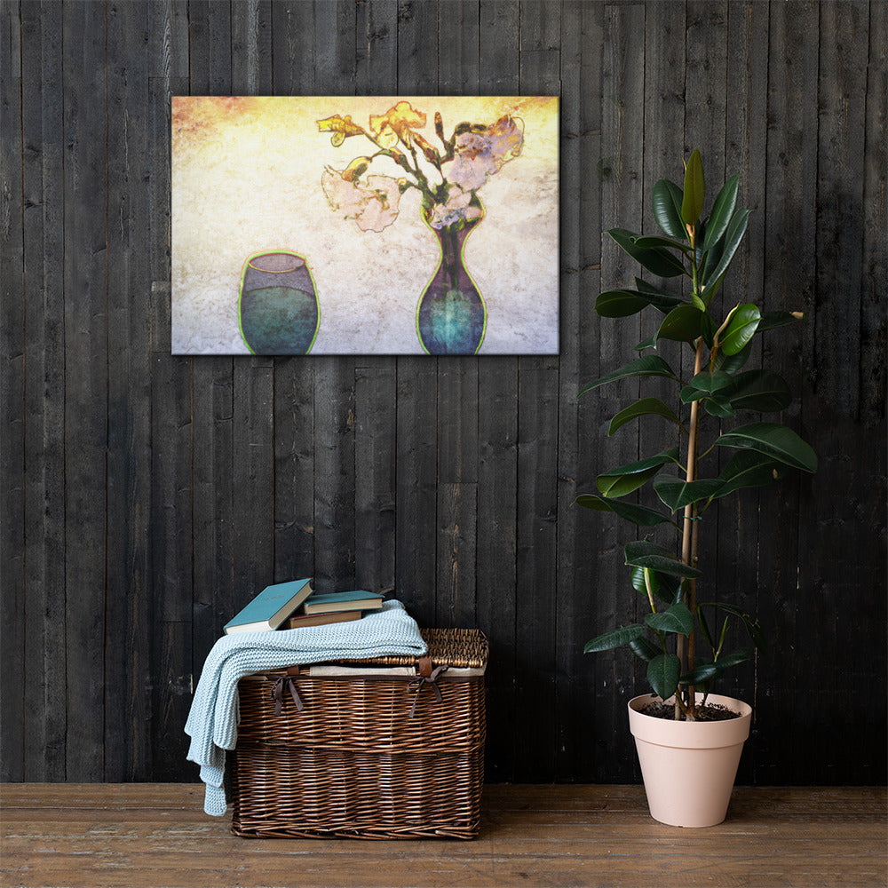 Flowers in Vase, Scenics, Digital Art, Canvas Print, High Quality Image, For Home Decor & Interior Design