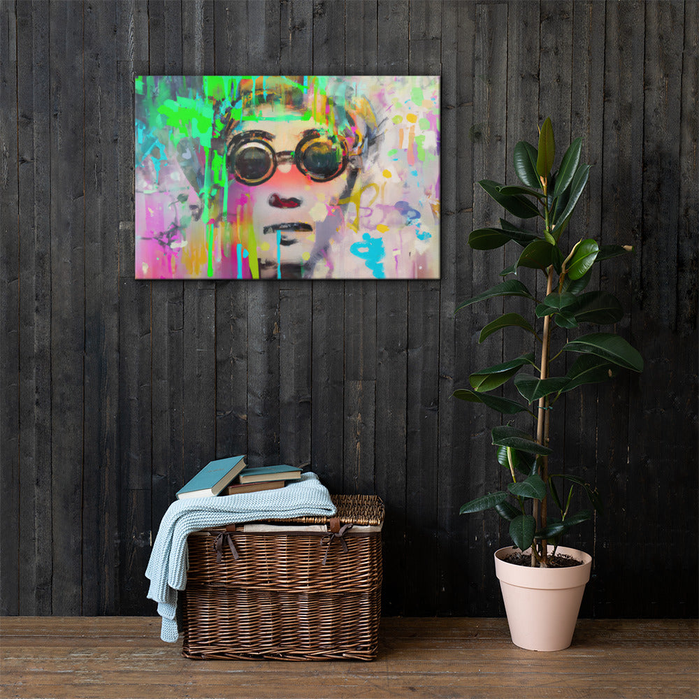 Portraits, Sunglasses, Digital Art, Canvas Print, High Quality Image, For Home Decor & Interior Design