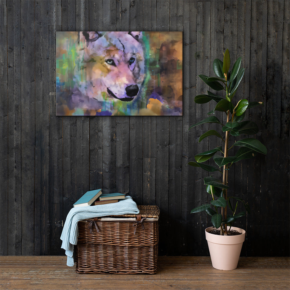 Lone Wolf, Animal Life, Digital Art, Canvas Print, High Quality Image, For Home Decor & Interior Design