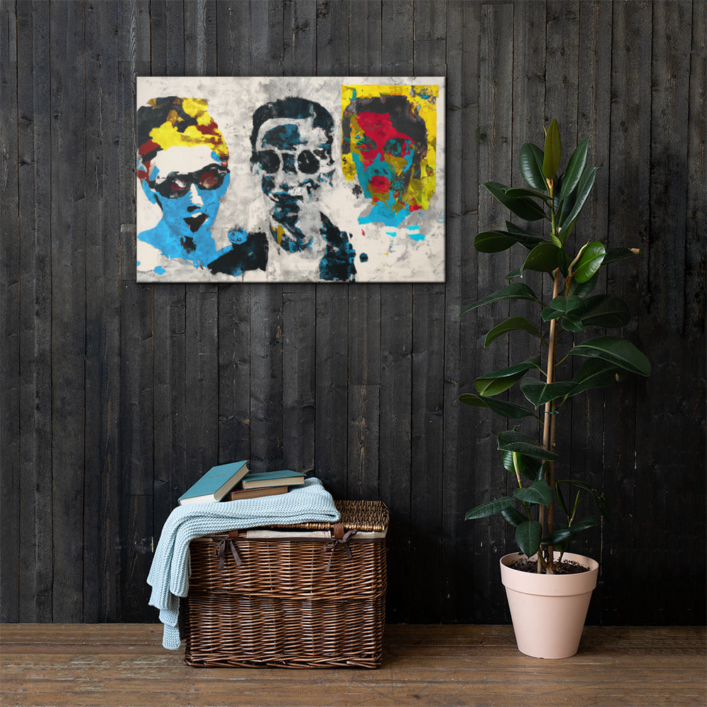 Three Amigos, Portraits, Digital Art, Canvas Print, High Quality Image, For Home Decor & Interior Design