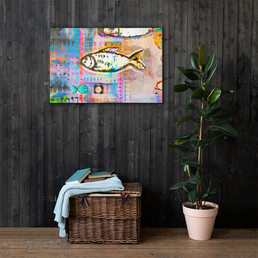 Fish, Animal Life, Digital Art, Canvas Print, High Quality Image, For Home Decor & Interior Design