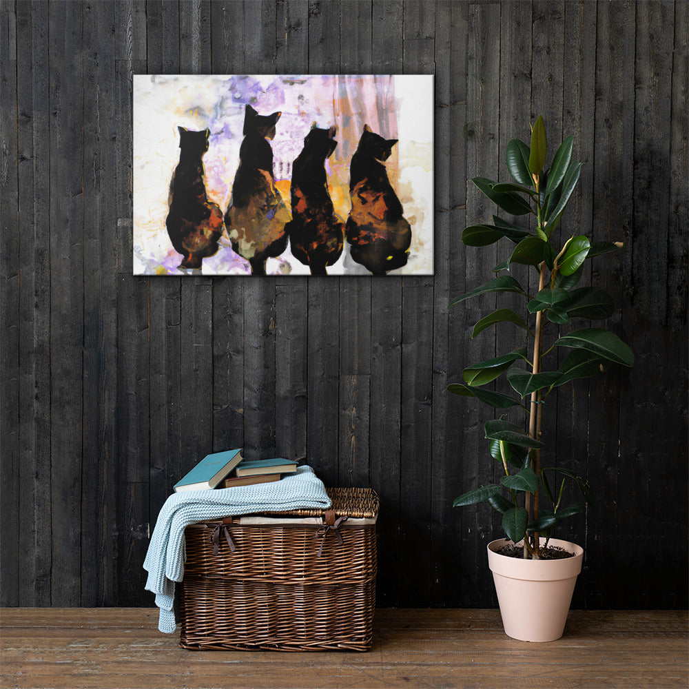 Cats, Animal Life, Digital Art, Canvas Print, High Quality Image, For Home Decor & Interior Design