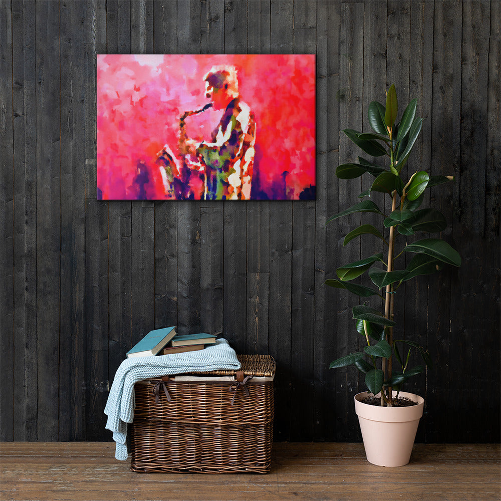 Saxophone Player, Portraits, Digital Art, Canvas Print, High Quality Image, For Home Decor & Interior Design