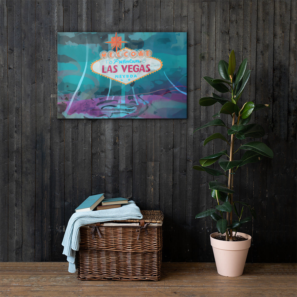 Vegas, Urban Vibes, Digital Art, Canvas Print, High Quality Image, For Home Decor & Interior Design