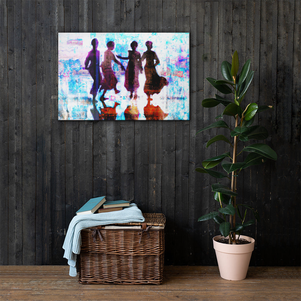 Dancers, Urban Vibes, Digital Art, Canvas Print, High Quality Image, For Home Decor & Interior Design