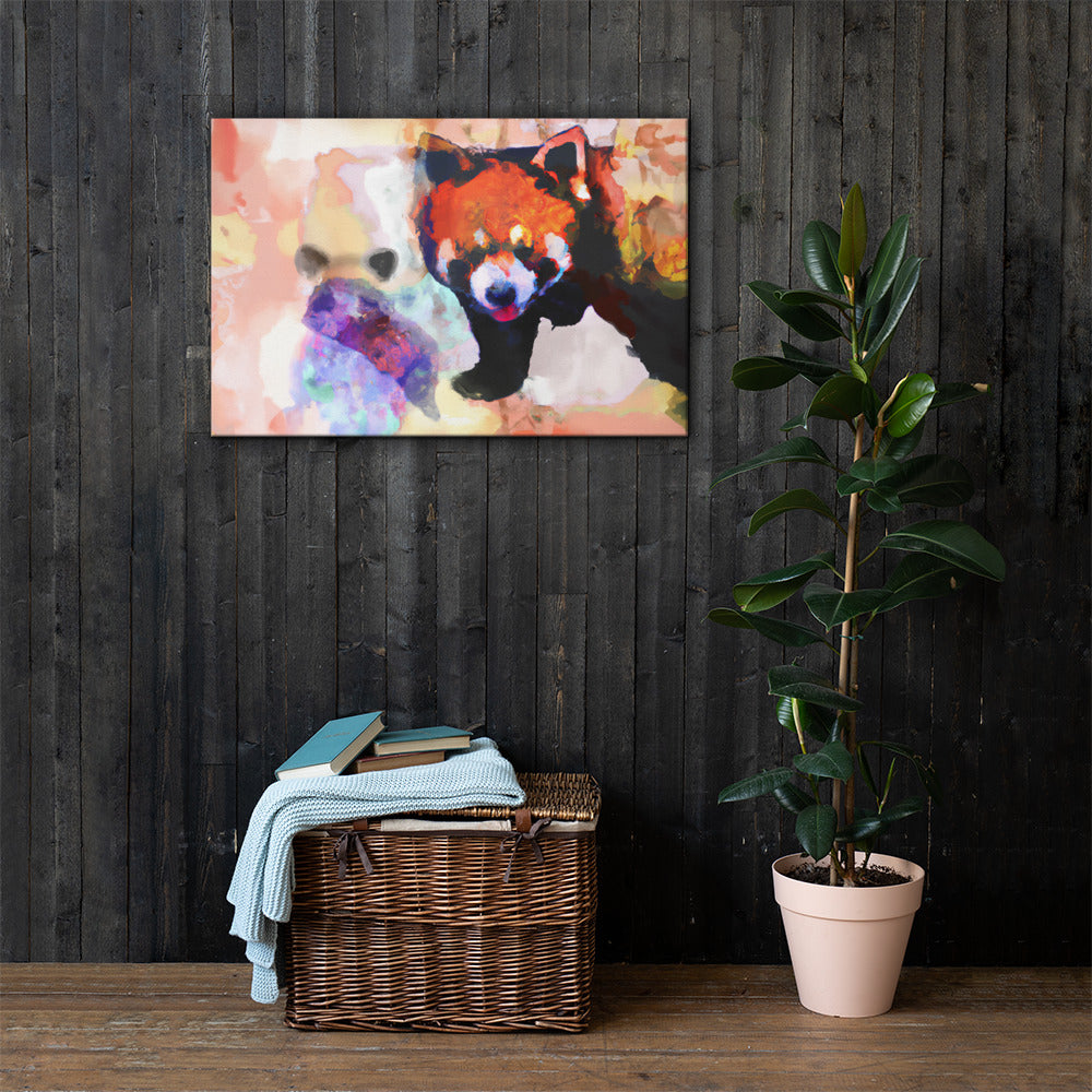 Red Panda, Animal Life, Digital Art, Canvas Print, High Quality Image, For Home Decor & Interior Design