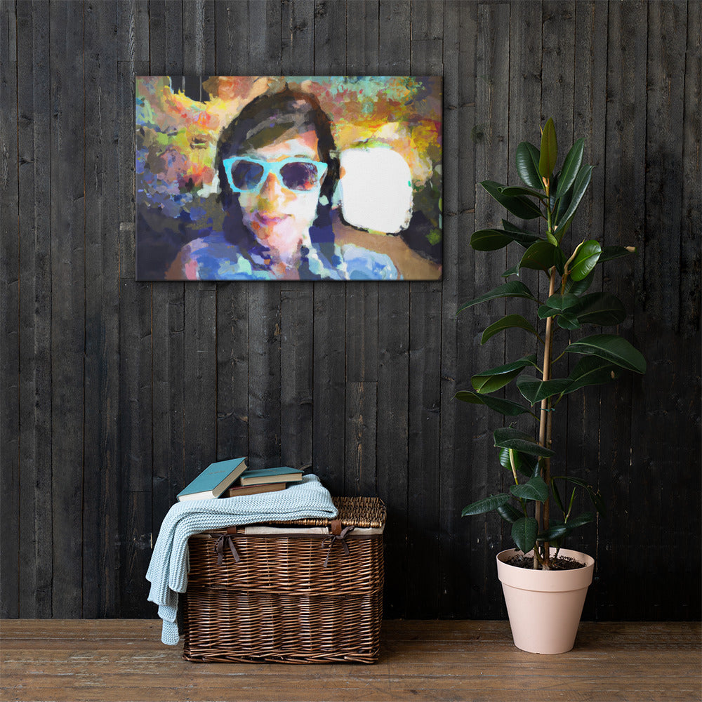 Portraits, Sunglasses, Digital Art, Canvas Print, High Quality Image, For Home Decor & Interior Design