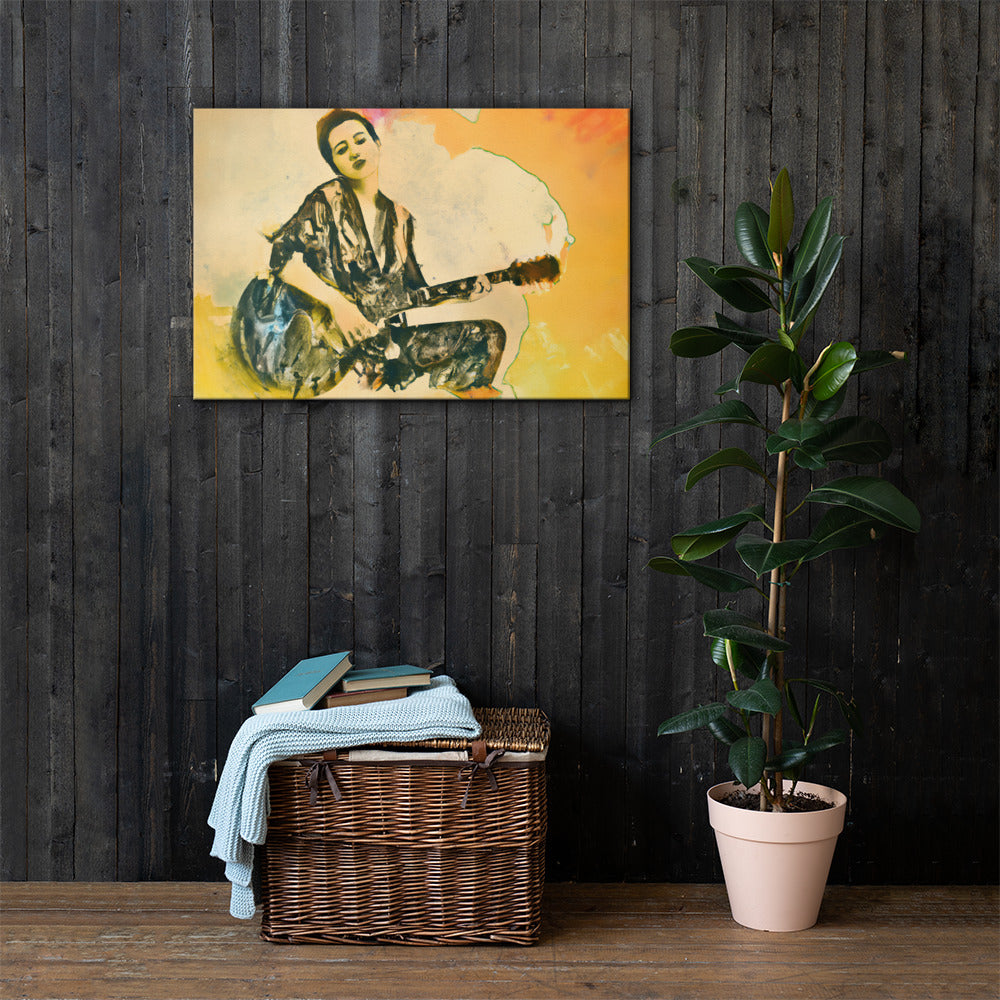 Guitar Player, Portraits, Digital Art, Canvas Print, High Quality Image, For Home Decor & Interior Design