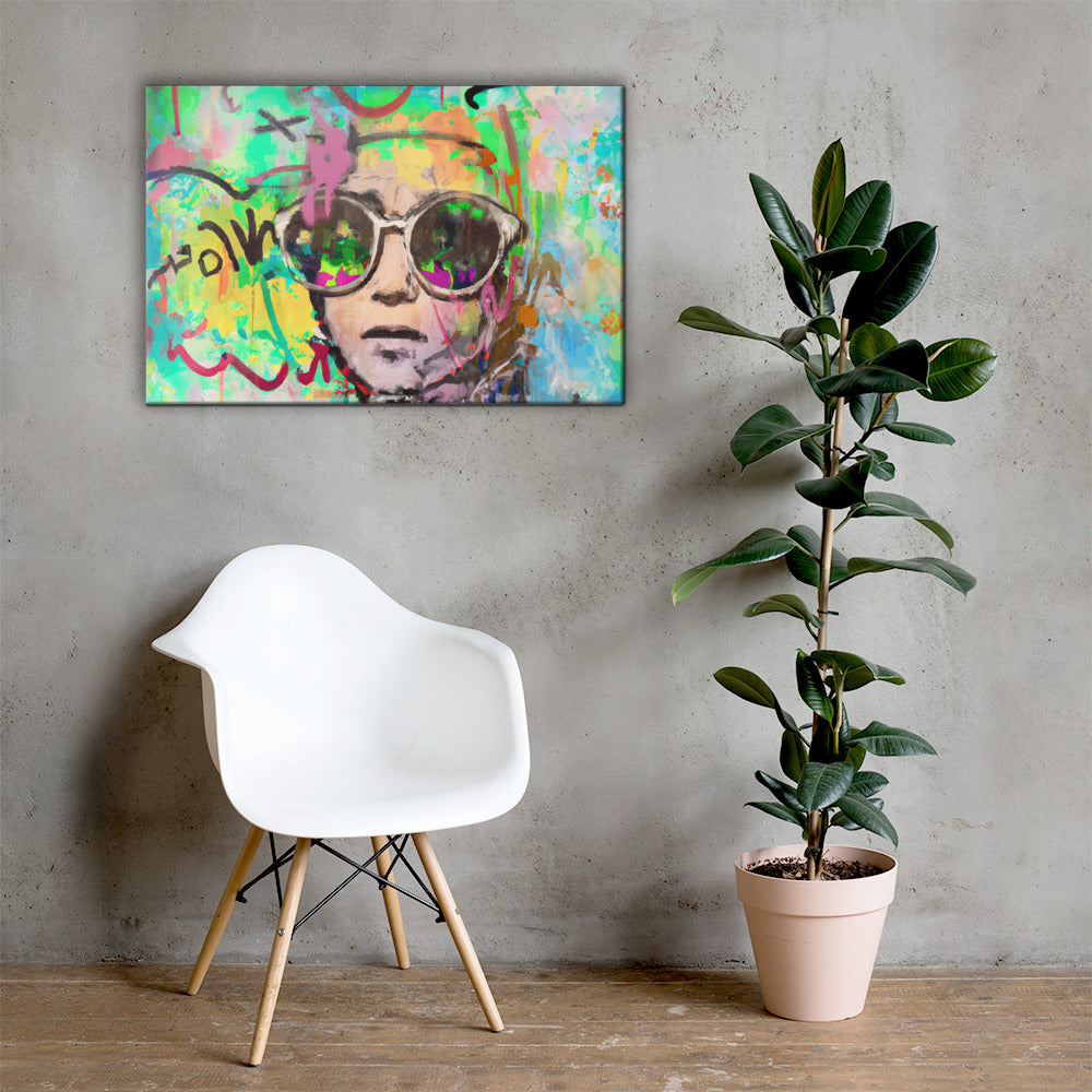 She Vibes, Sunglasses, Digital Art, Canvas Print, High Quality Image, For Home Decor & Interior Design