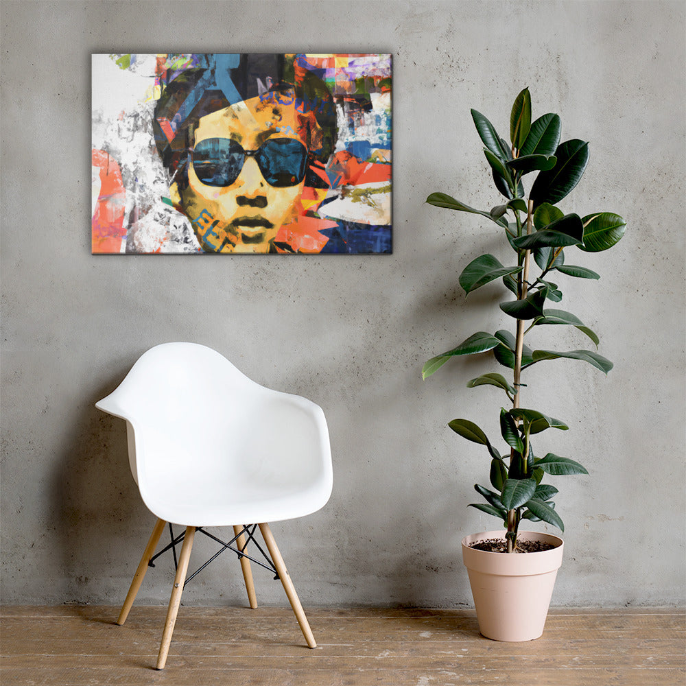 Portraits, Sunglasses, Digital Art, Canvas Print, High Quality Image, For Home Decor & Interior Design