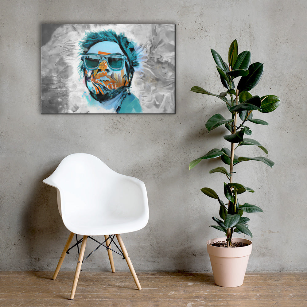 Portraits, Sunglasses, Digital Art, Canvas Print, High Quality Image, For Home Decor & Interior Design