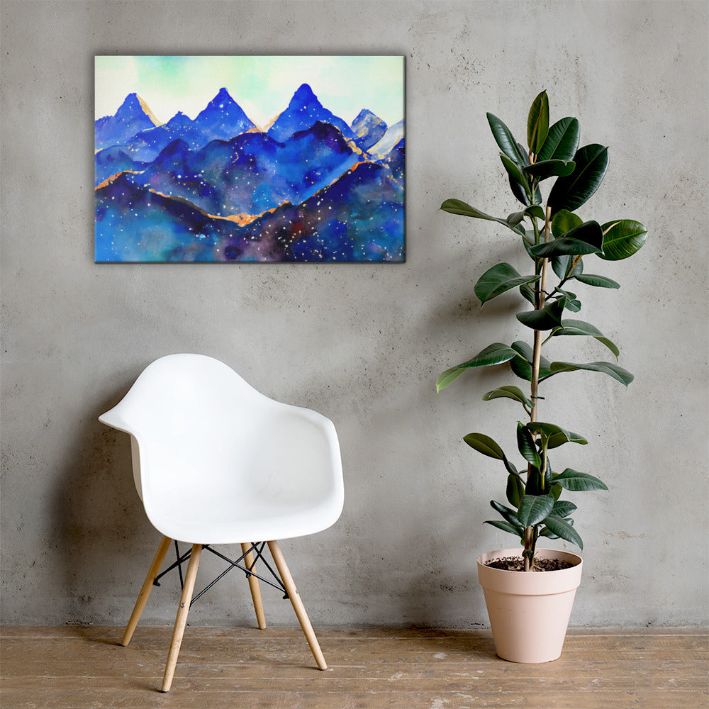 Blue Mountains, Scenics, Digital Art, Canvas Print, High Quality Image, For Home Decor & Interior Design