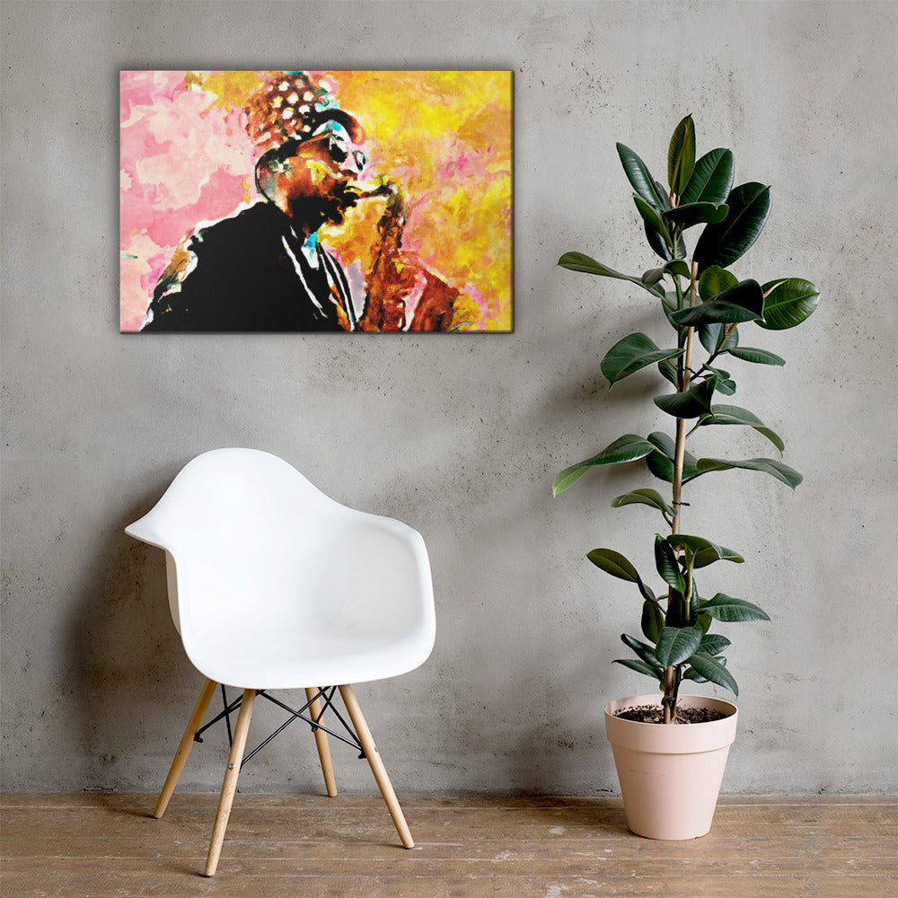 Saxophone Player, Portraits, Digital Art, Canvas Print, High Quality Image, For Home Decor & Interior Design