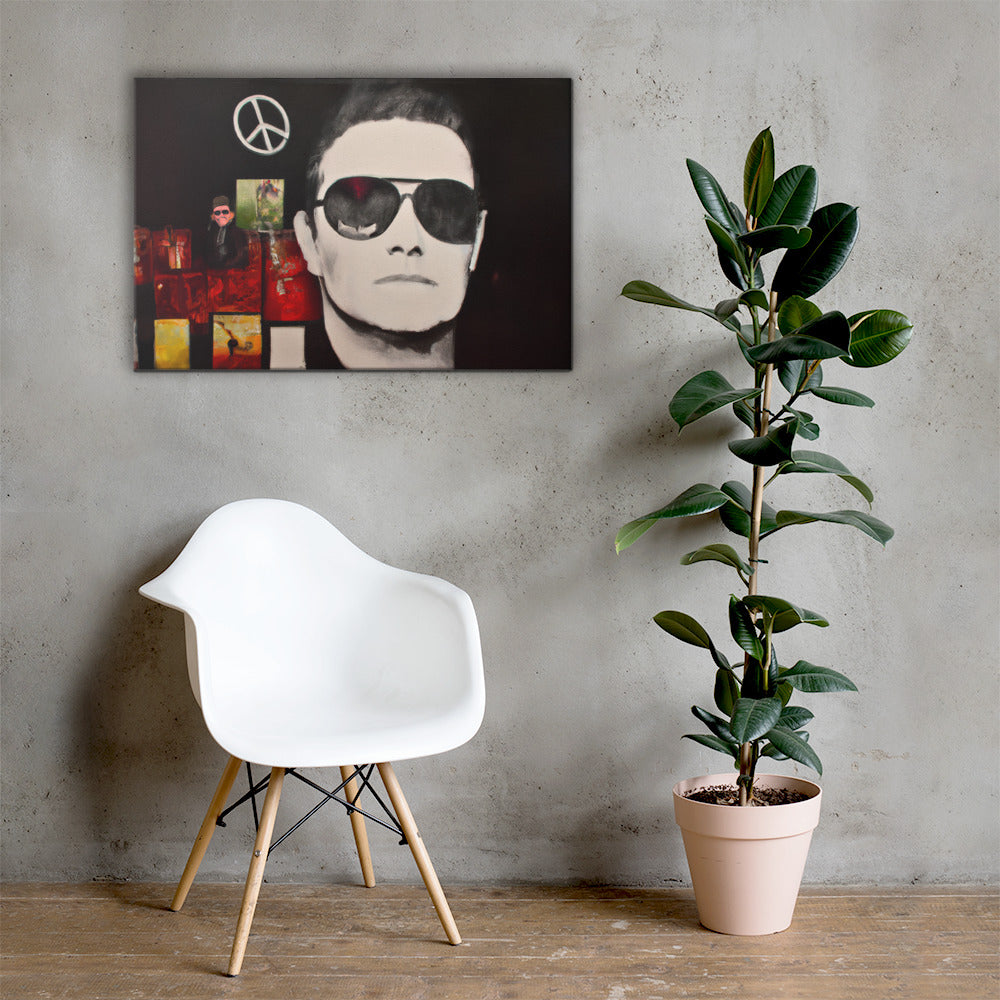 Portraits, Sunglasses, Digital Art, Canvas Print, High Quality Image, For Home Decor & Interior Design