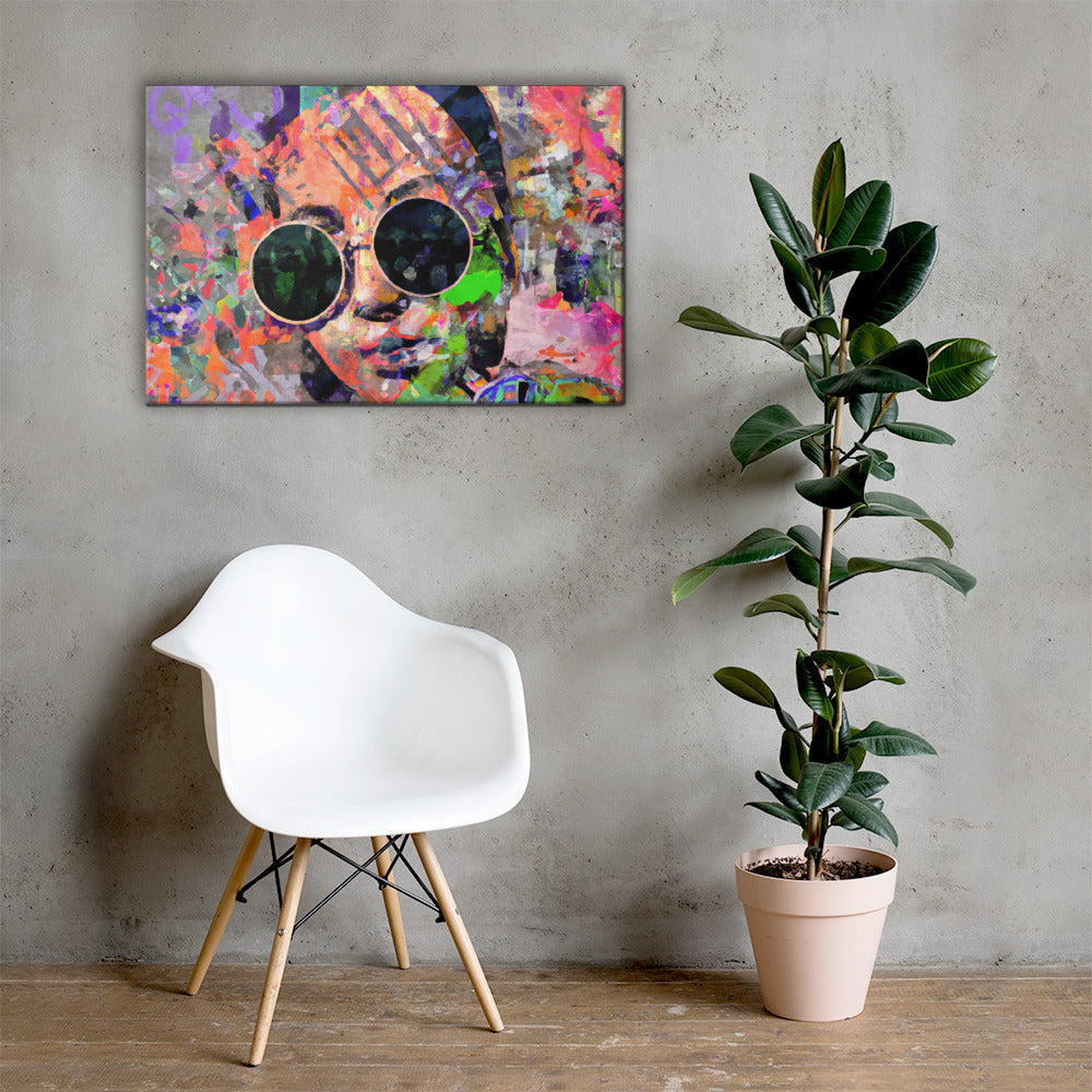 She Vibes, Sunglasses, Digital Art, Canvas Print, High Quality Image, For Home Decor & Interior Design