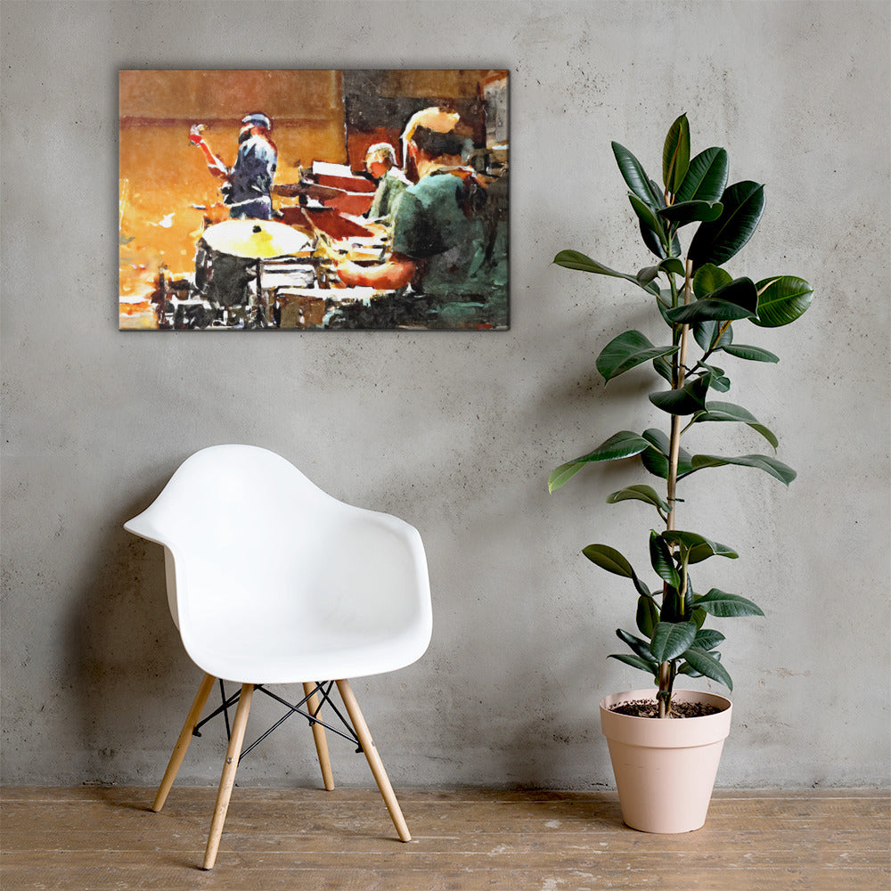 Musicians, Portraits, Digital Art, Canvas Print, High Quality Image, For Home Decor & Interior Design