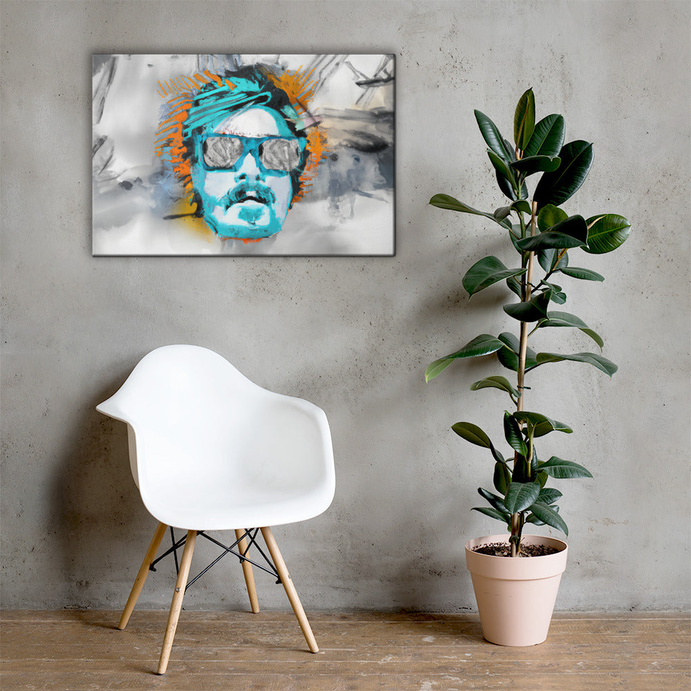 Portraits, Sunglasses, Digital Art, Canvas Print, High Quality Image, For Home Decor & Interior Design