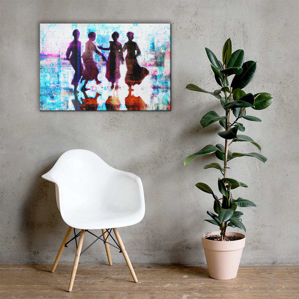 Urban Dance, Digital Art, Giclee on Canvas with Signature, High Quality Image, For Home Decor & Interior Design