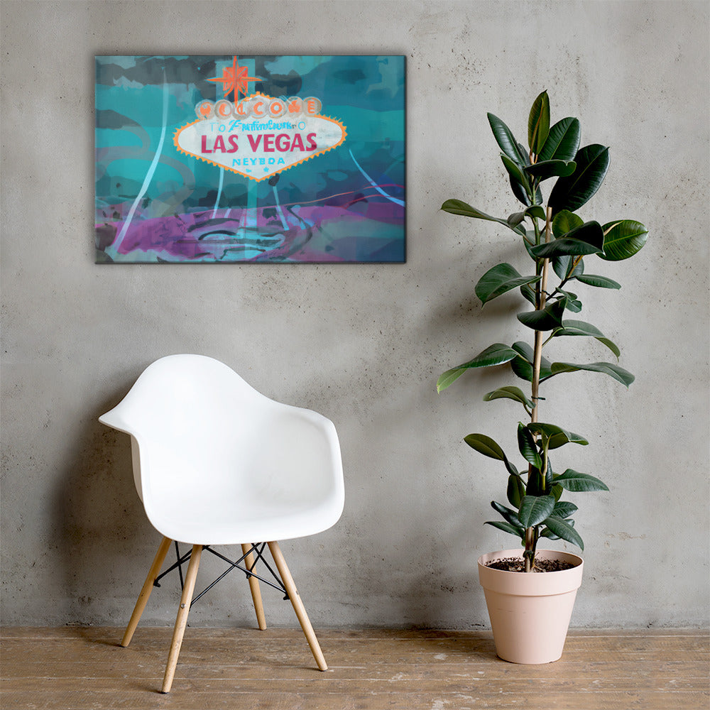 Vegas, Urban Vibes, Digital Art, Canvas Print, High Quality Image, For Home Decor & Interior Design