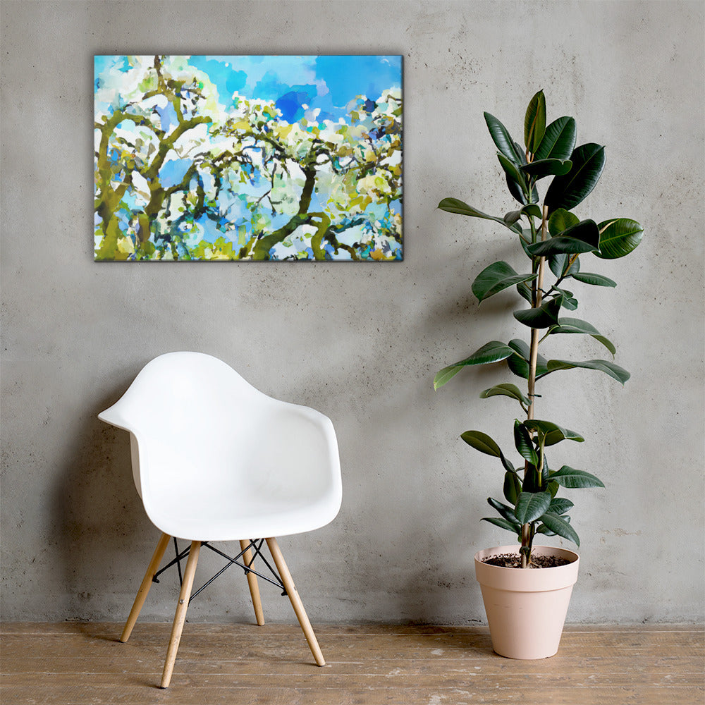 Blossoming Trees, Scenics, Digital Art, Canvas Print, High Quality Image, For Home Decor & Interior Design