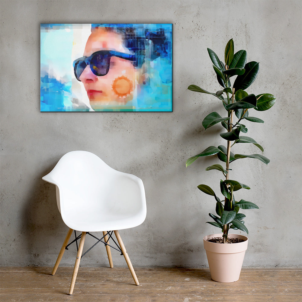 She Vibes, Sunglasses, Digital Art, Canvas Print, High Quality Image, For Home Decor & Interior Design