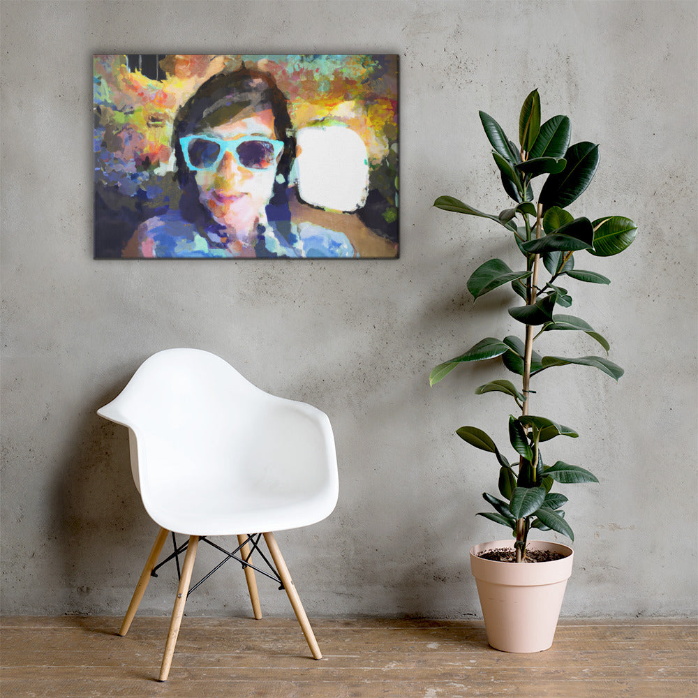 Portraits, Sunglasses, Digital Art, Canvas Print, High Quality Image, For Home Decor & Interior Design